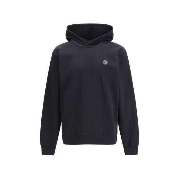 Philipp Plein Men Hoodie In Cotton With Logo Detail